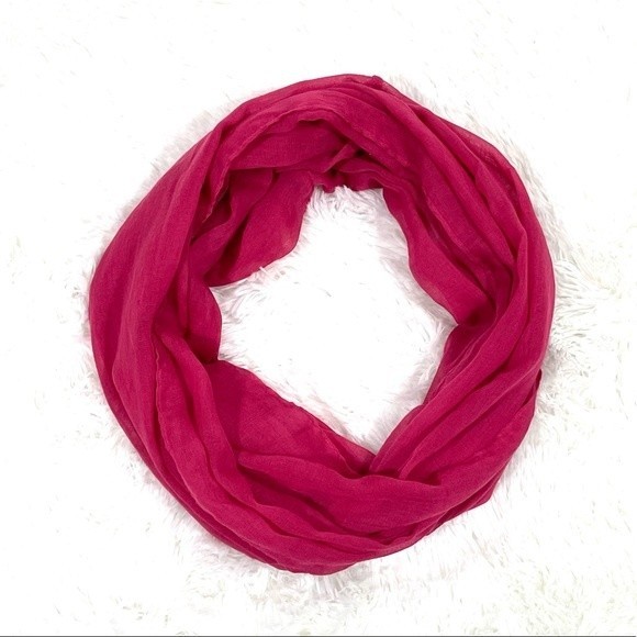 Hot Pink Infinity Scarf - Picture 3 of 5